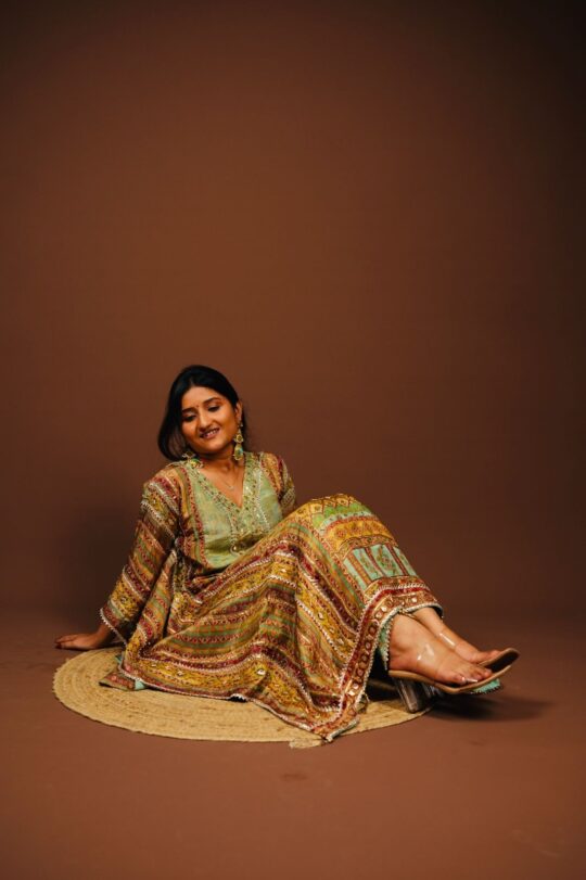 Sage Gold Heritage Kaftan